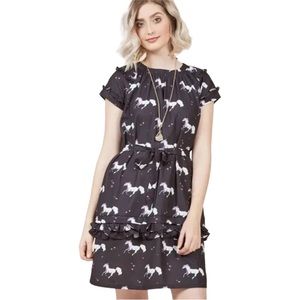 ModCloth Horse Dress Frock Shop Size XS